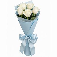 Букет 5 Белых роз Проуд #REPLACE_PRED# Вознесенской Республики Ингушетия