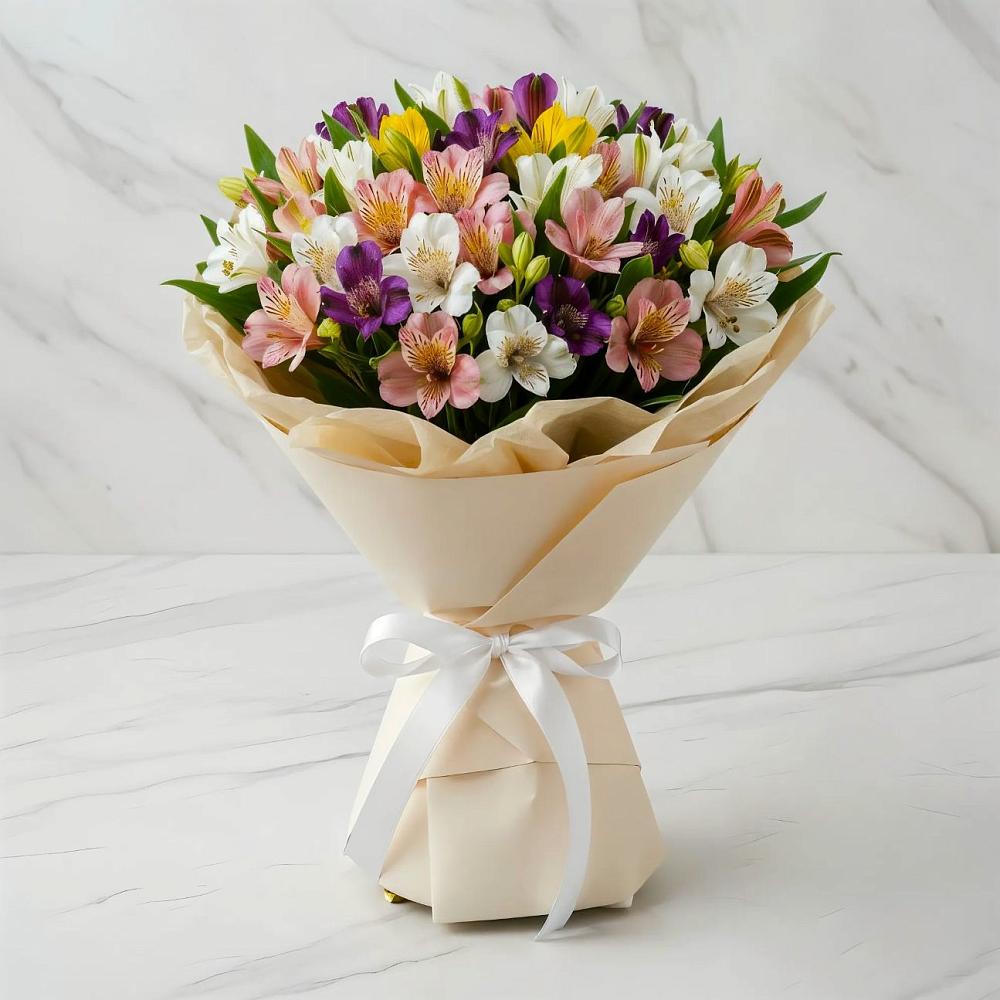 Букет цветов из: Альстромерии в Вознесенской Республики Ингушетия