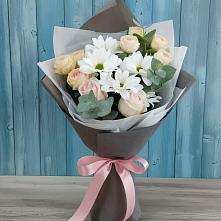 Букет цветов из:  Хризантемы и Розы в Вознесенской Республики Ингушетия