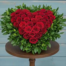 Цветочная композиция из Розы в виде сердца в Вознесенской Республики Ингушетия