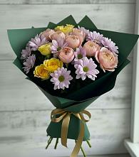 Букет цветов из:  Хризантемы и Розы в Вознесенской Республики Ингушетия