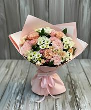 Букет цветов из:  Гвоздики, Розы и Хризантемы в Вознесенской Республики Ингушетия