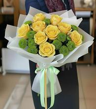 Букет цветов из:  Хризантемы и Розы #REPLACE_PRED# Вознесенской Республики Ингушетия