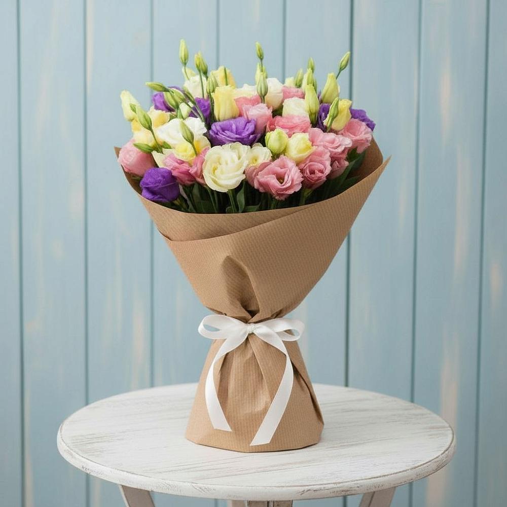 Букет цветов из: Лизиантусы в Вознесенской Республики Ингушетия