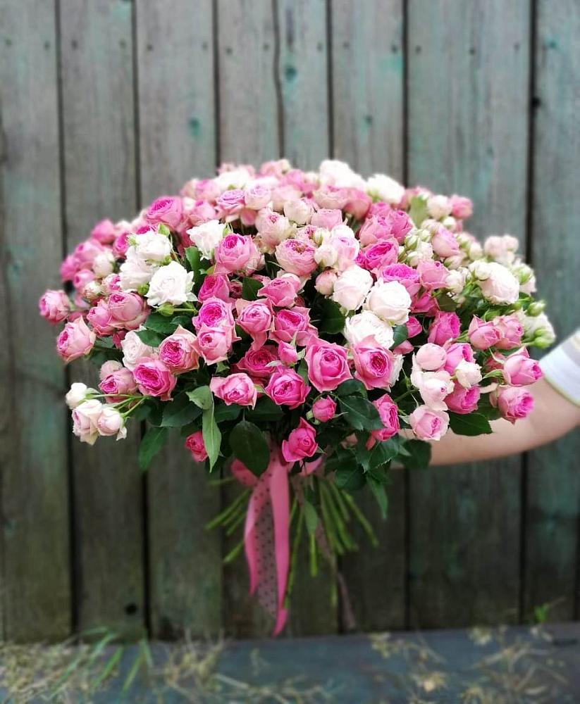 Букет Розовые кустовые розы Натали и Лав Лидия в Вознесенской Республики Ингушетия