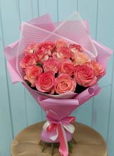 Букет 15 Розовых роз Равель в Вознесенской Республики Ингушетия