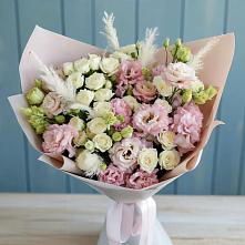 Букет цветов из:  Альстромерии и Розы в Вознесенской Республики Ингушетия
