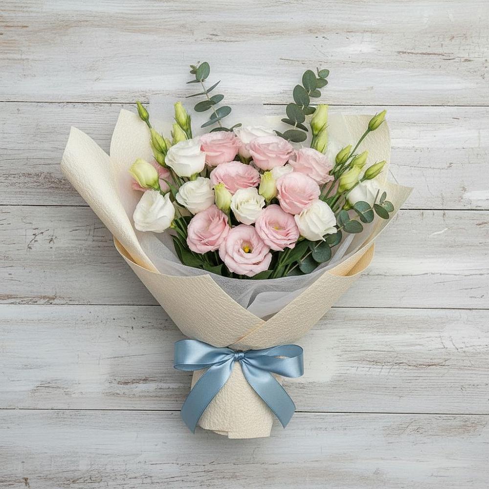 Букет цветов из: Лизиантусы в Вознесенской Республики Ингушетия